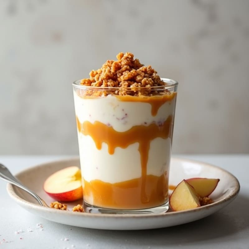 Salted Caramel Protein Greek Yogurt Parfait