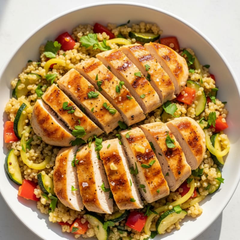 Zesty Lemon Herb Chicken Quinoa