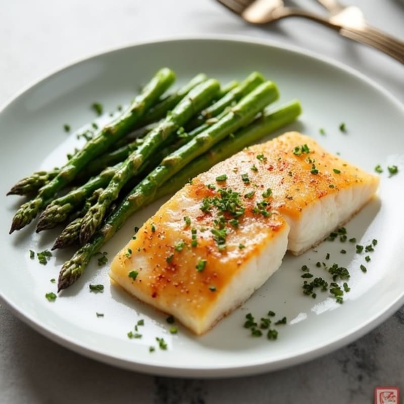Seared Tilapia with Roasted Asparagus