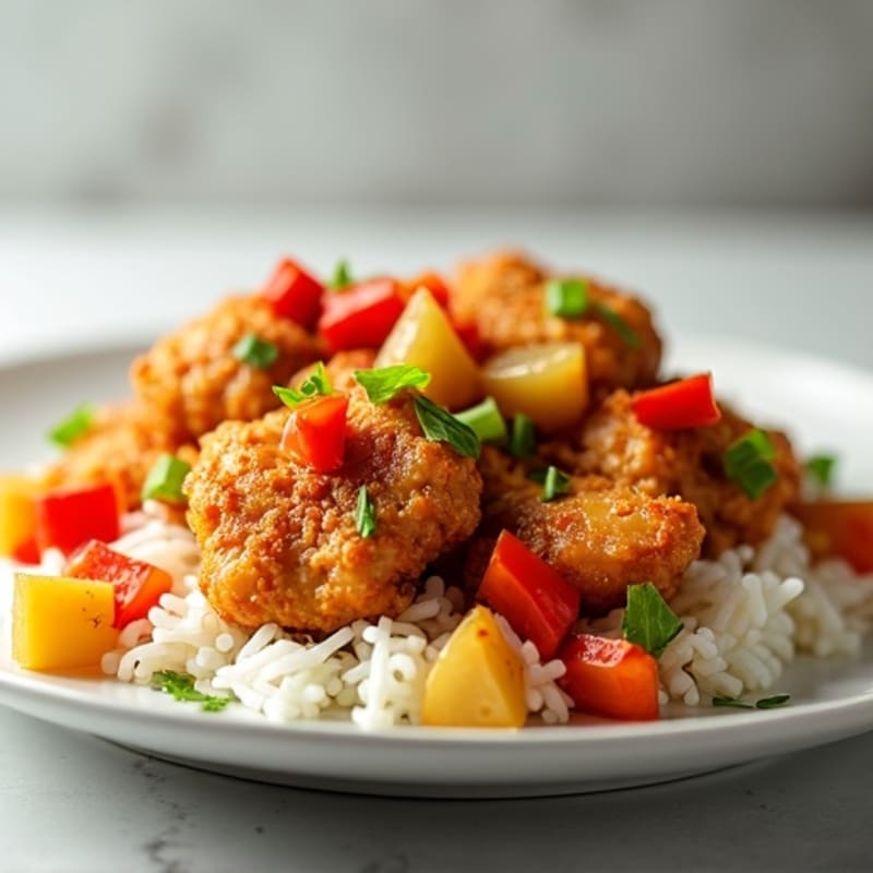 Crispy Baked Sweet and Sour Chicken