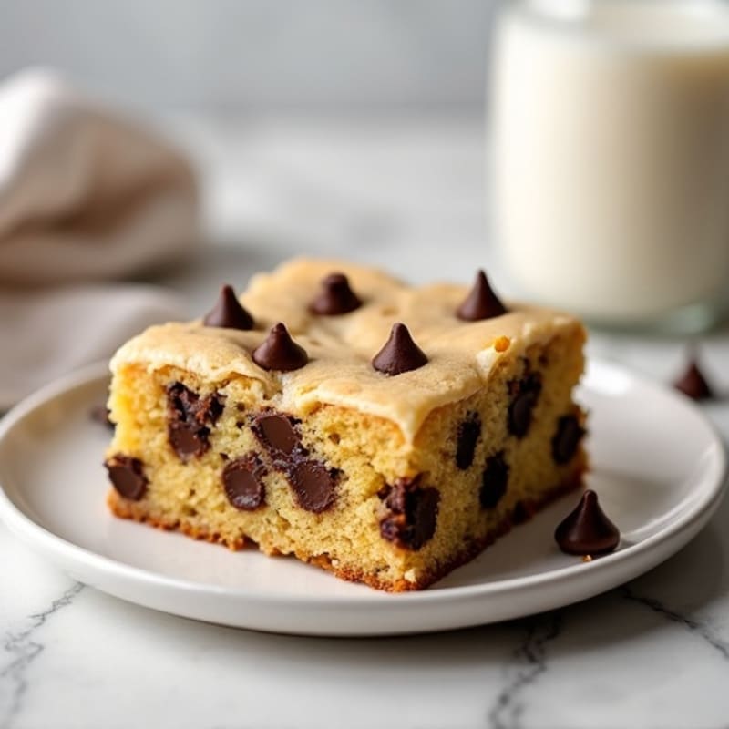 Protein-Packed Almond Flour Chocolate Chip Cookie Cake