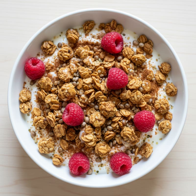 Creamy Soy Yogurt with Crunchy Granola