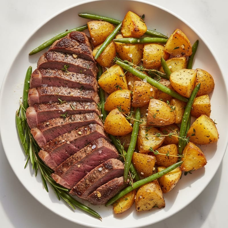 Garlic Herb Steak and Potato Roast