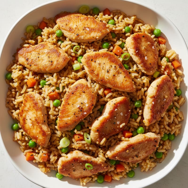 Crispy Sesame Chicken Fried Rice