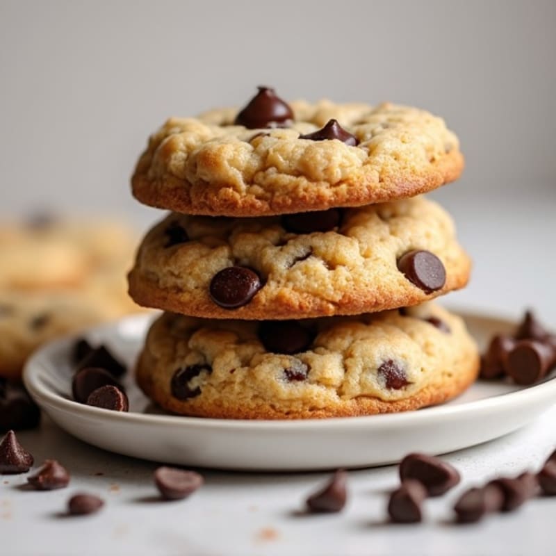 Almond Flour Dark Chocolate Chip Protein Cookies