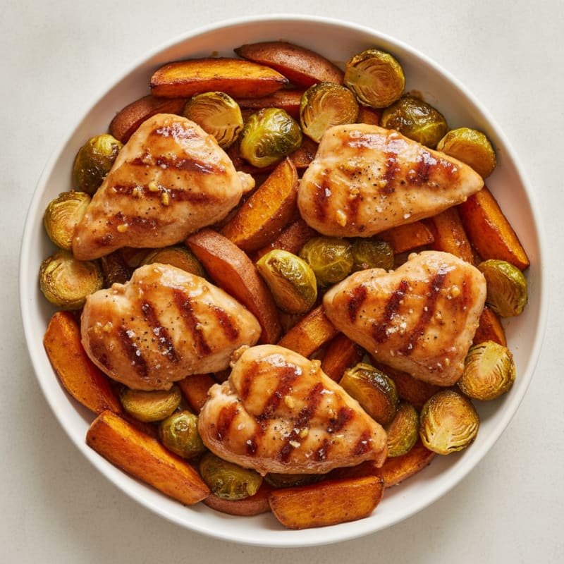 Sheet Pan Honey-Garlic Chicken and Veggies
