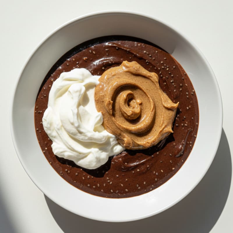 Silky Chocolate Protein Pudding with Greek Yogurt