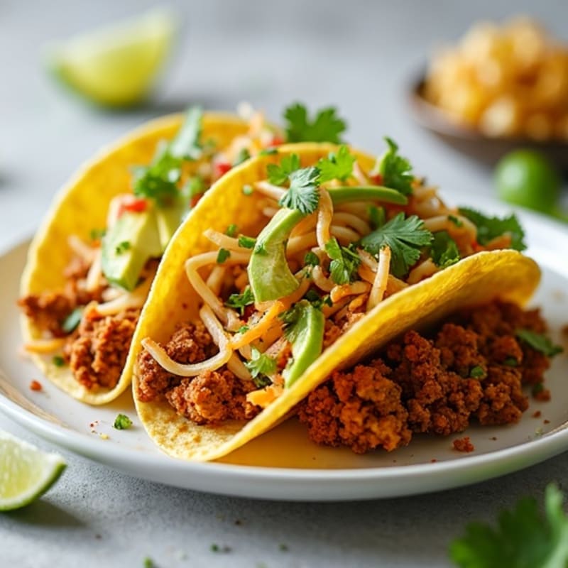 Spicy Ground Turkey Tacos with Crunchy Cabbage Slaw