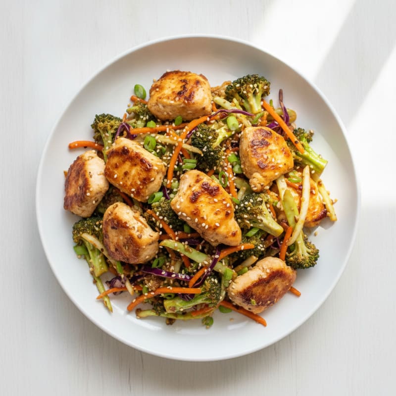 Chicken and Broccoli Slaw Stir-Fry