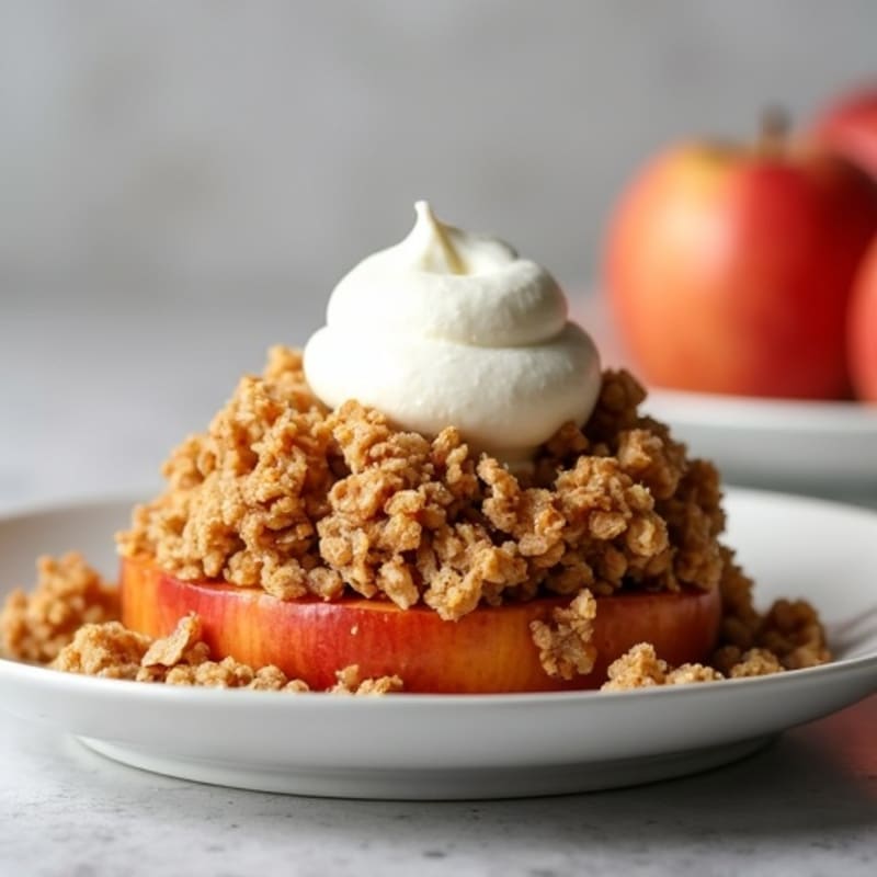 Baked Cinnamon Apples with Crunchy Oat Topping