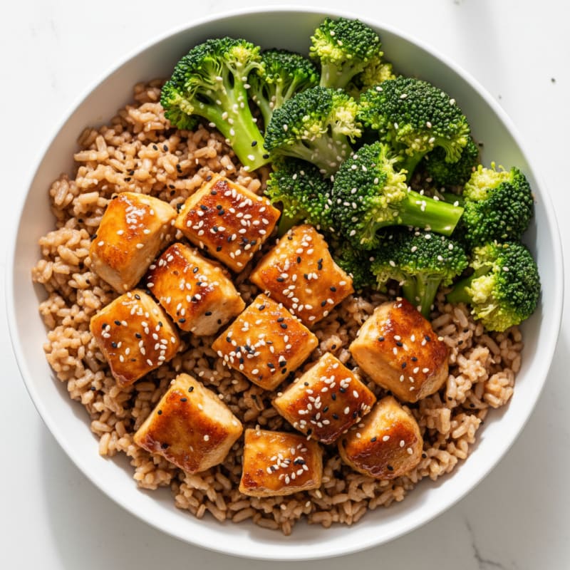 Crispy Teriyaki Chicken and Broccoli