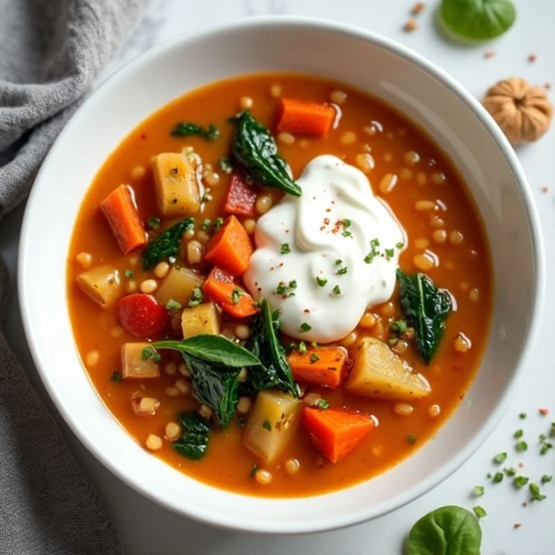 Creamy Spiced Red Lentil Stew