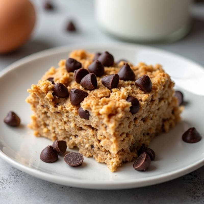 Chocolate Chip Protein Baked Oatmeal