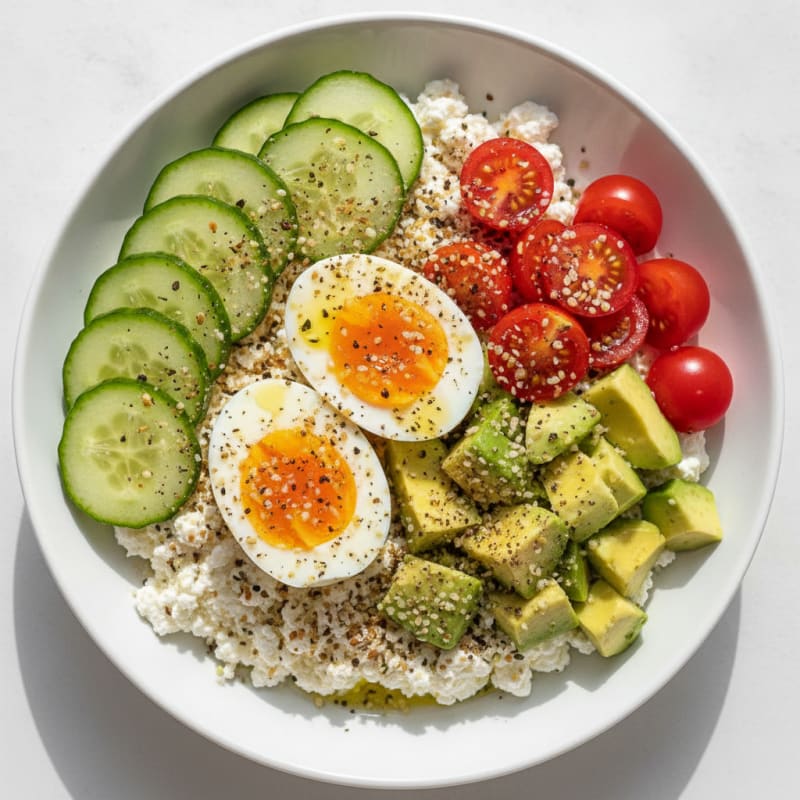 Savory Cottage Cheese Protein Bowl