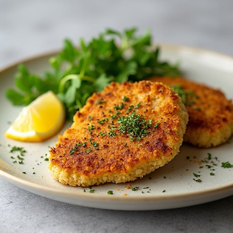 Herb-Crusted Pan Seared Veal Cutlets