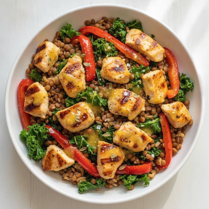 Lentil and Vegetable Power Bowl