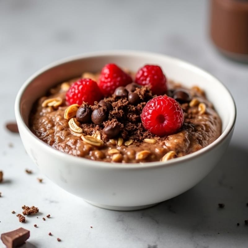 Creamy Chocolate Protein Brownie Batter Oats