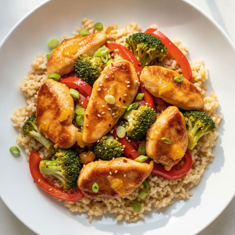 Orange Glazed Chicken Stir-Fry