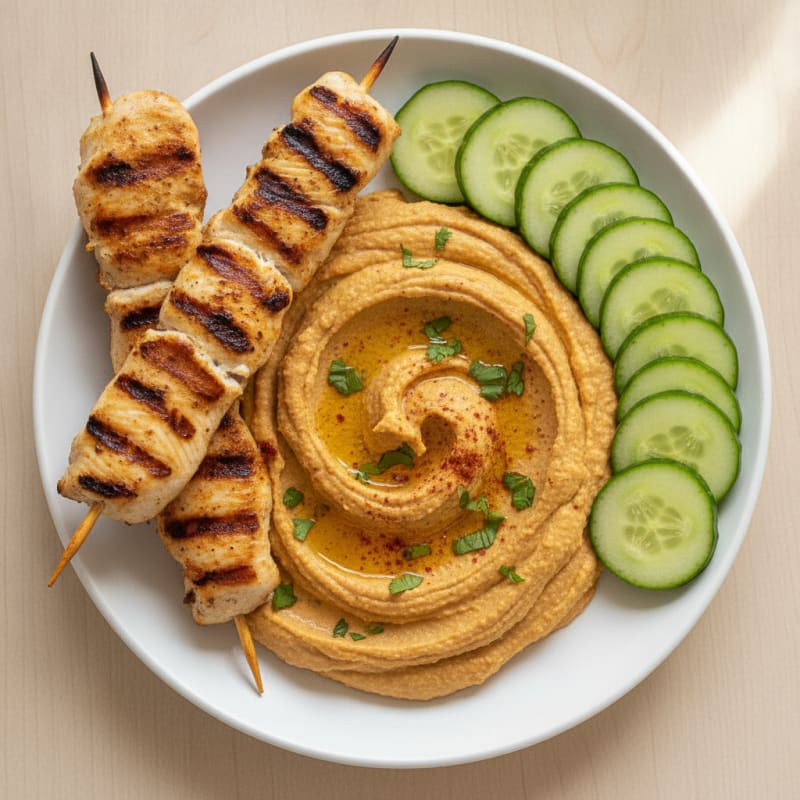 Roasted Red Pepper Hummus Dip