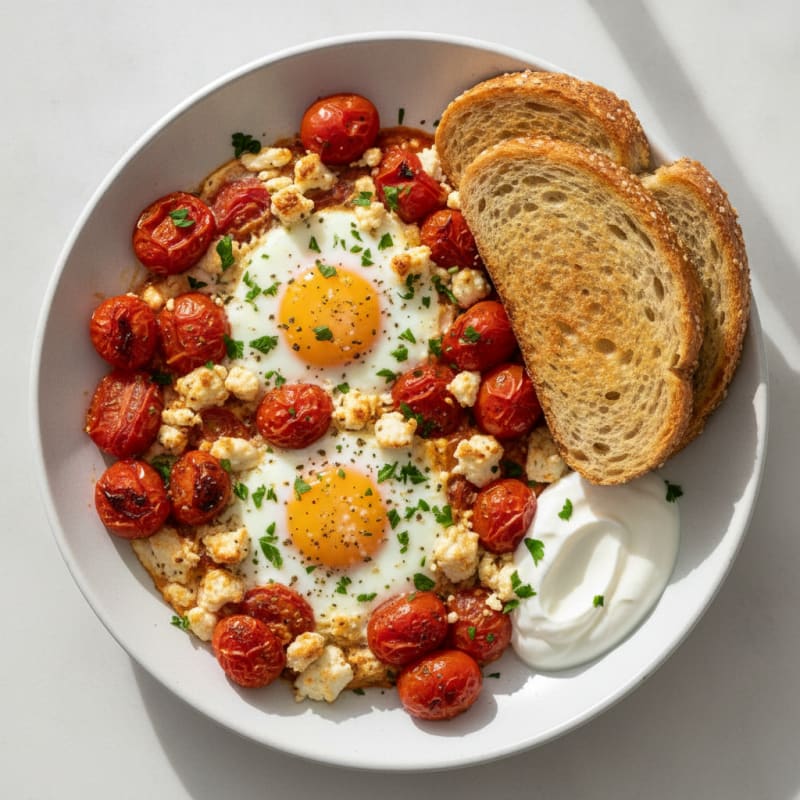 Baked Eggs with Roasted Tomatoes