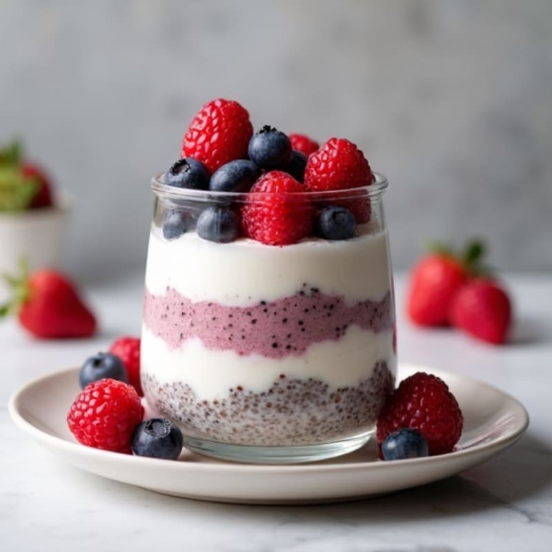 Creamy Berry Chia Seed Pudding