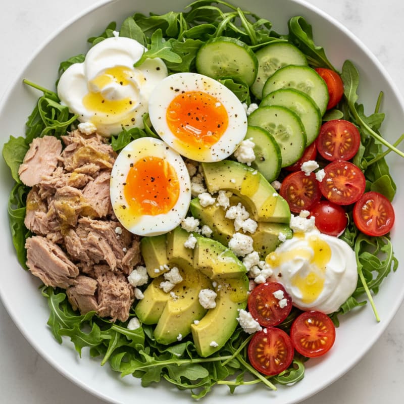 Tuna, Egg, and Avocado Protein Bowl