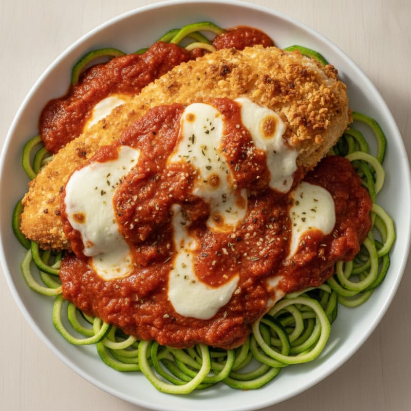 Crispy Chicken Parmesan with Marinara
