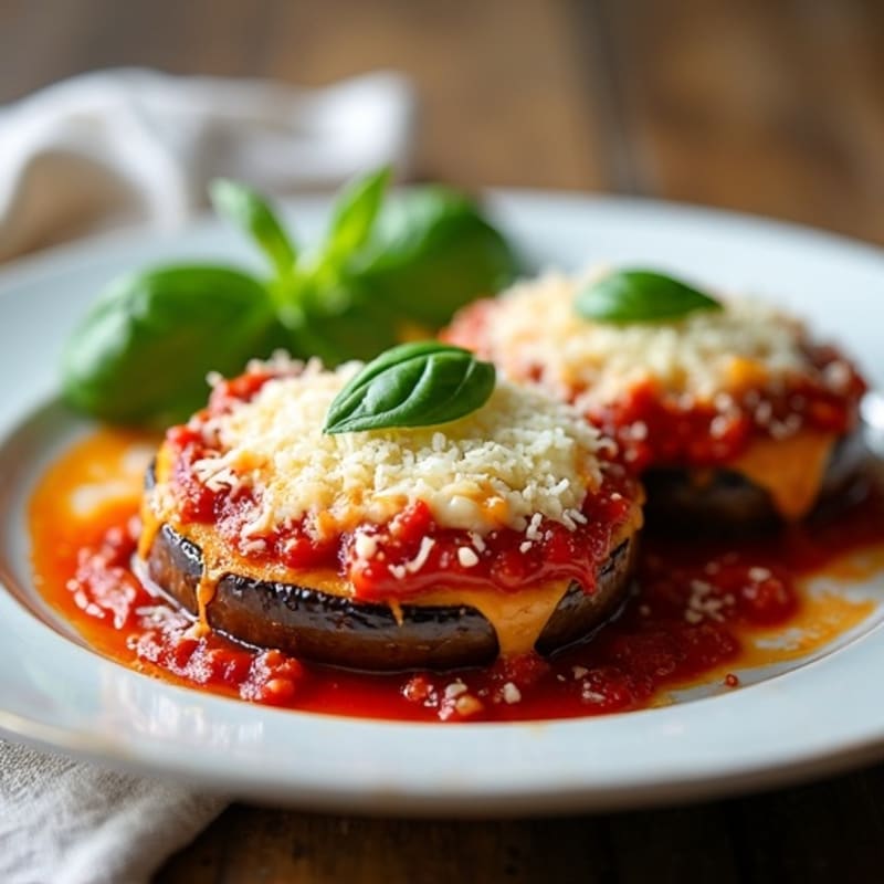 Hearty Baked Eggplant Parmesan