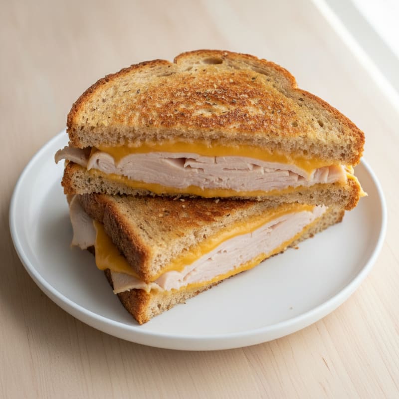Triple-Decker Grilled Cheese Sandwich