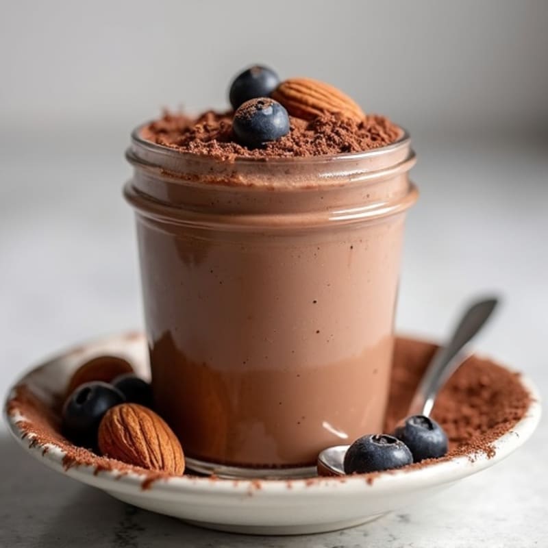 Silky Chocolate Protein Pudding with Greek Yogurt