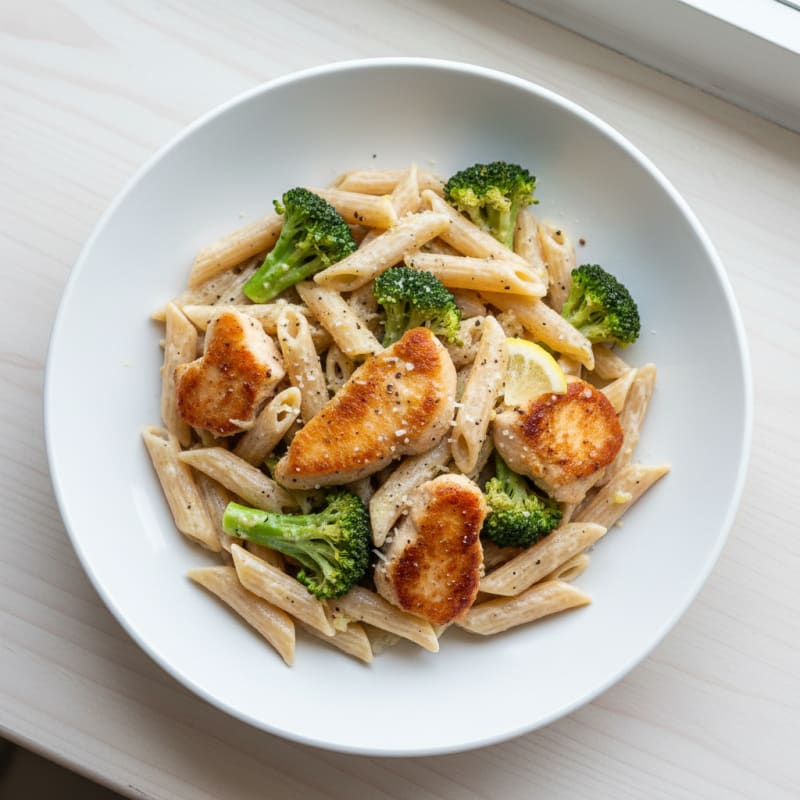 Garlic Parmesan Chicken Alfredo Pasta