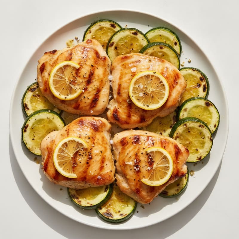 Grilled Lemon-Herb Chicken Thighs