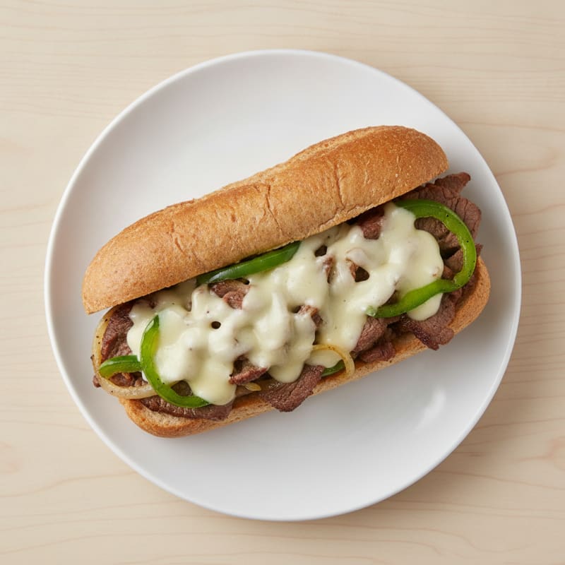 Classic Philly Cheesesteak Sandwich