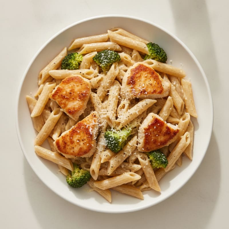 Garlic Parmesan Chicken Alfredo Pasta
