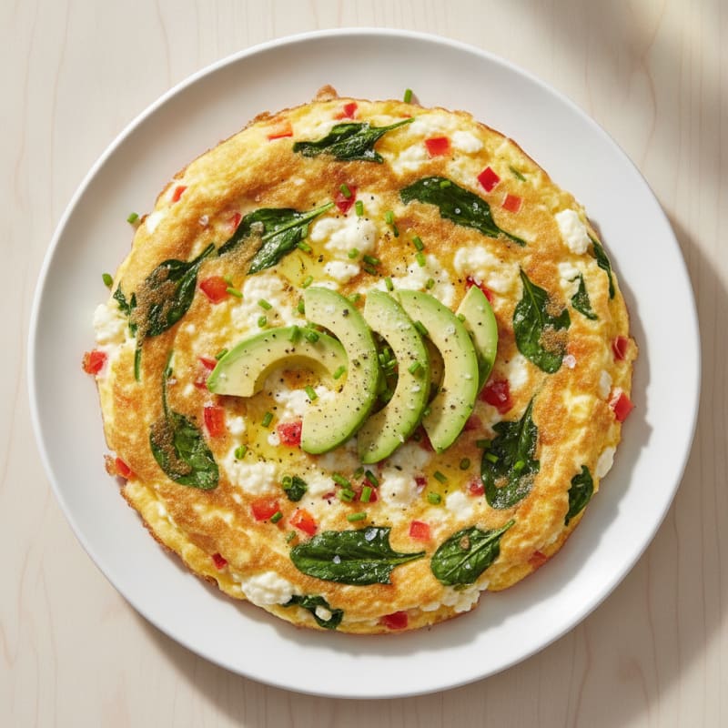 Egg White Cottage Cheese Omelette