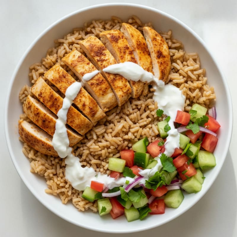 Chicken Shawarma Rice Bowl