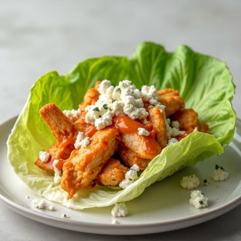 Spicy Buffalo Ranch Chicken Lettuce Wrap