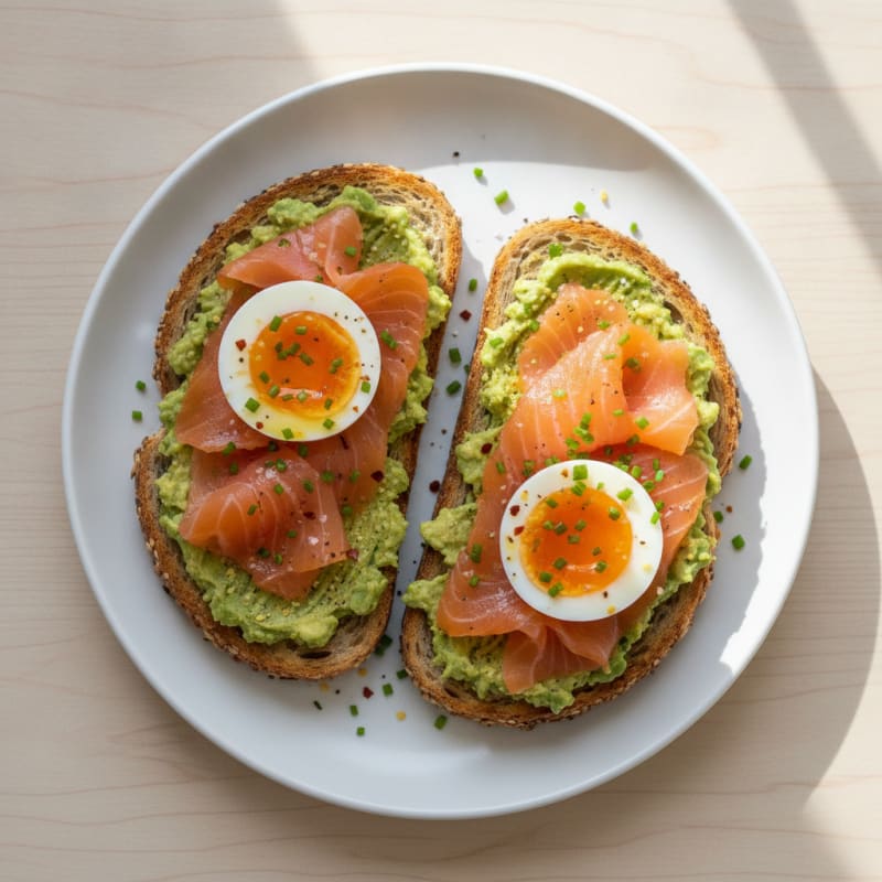 Avocado Toast with Jammy Eggs