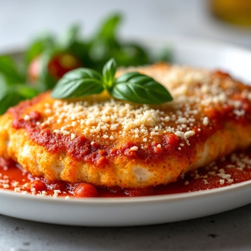 Healthy Crispy Chicken Parmesan