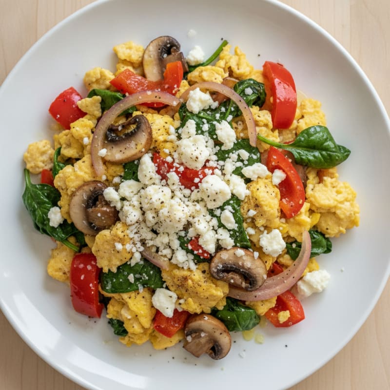 Garden Vegetable Egg Scramble