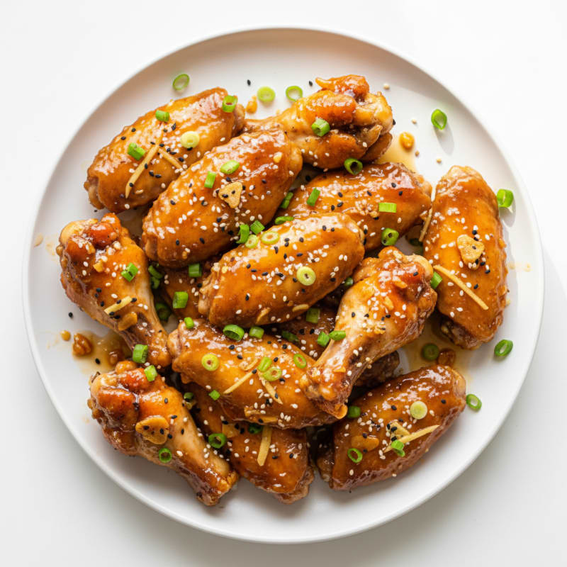 Honey-Garlic Glazed Chicken Wings