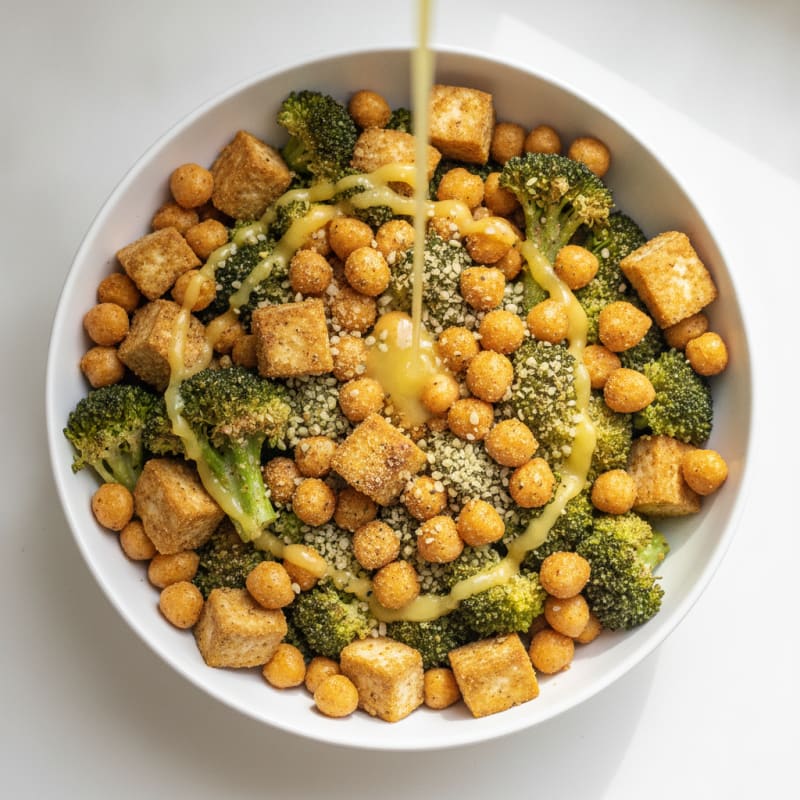 Roasted Vegetable and Chickpea Bowl