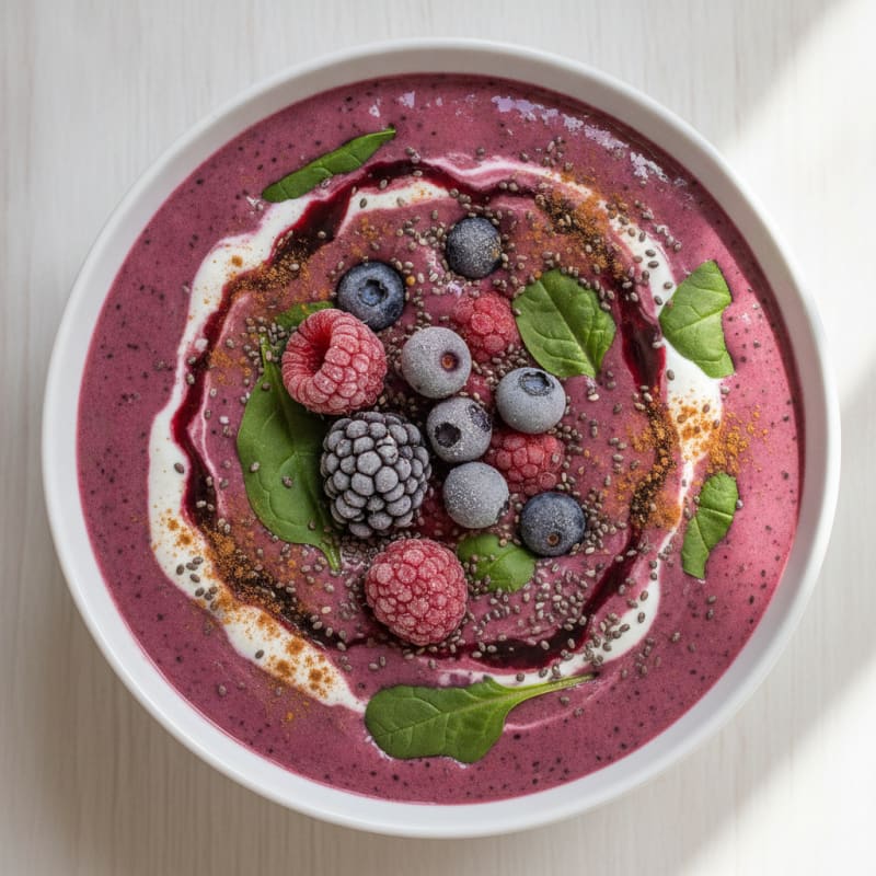 Mixed Berry Chia Seed Smoothie