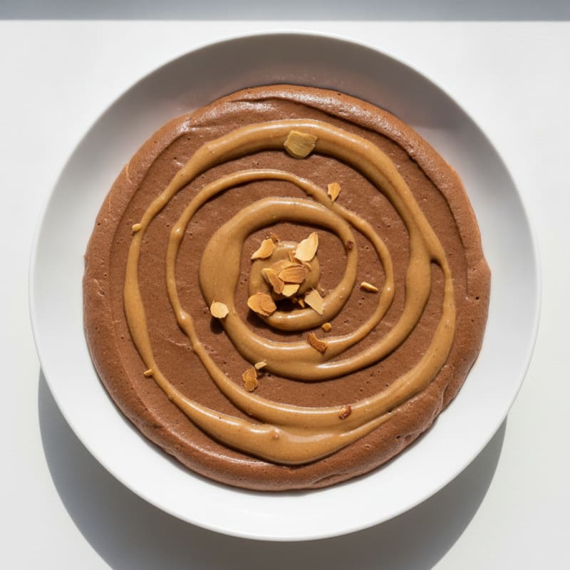 Silky Chocolate Protein Pudding with Almond Butter Swirl