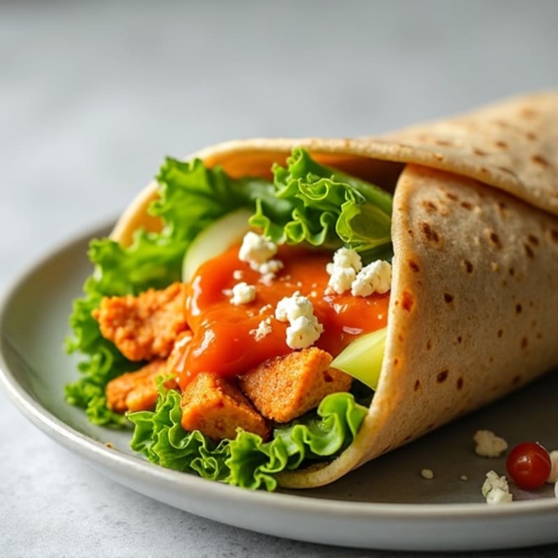 Healthy Buffalo Chicken Wrap