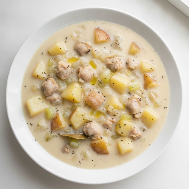 Clean New England Clam Chowder