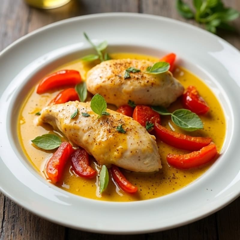 Spiced Chicken with Creamy Coconut Sauce