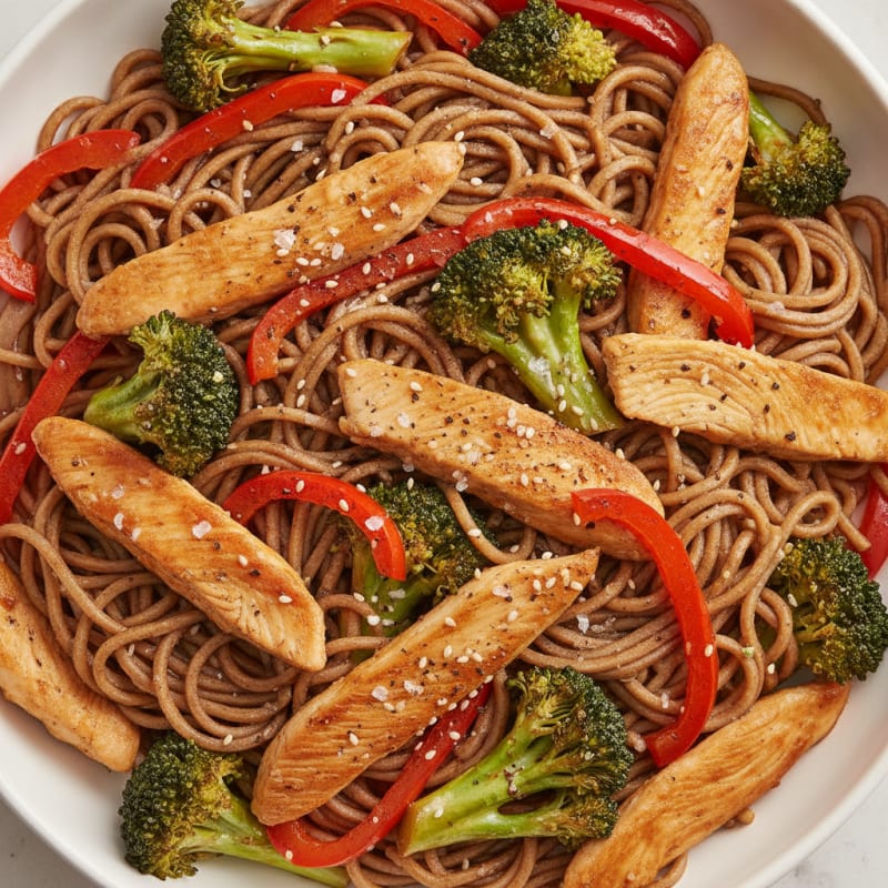 Teriyaki Chicken Noodle Stir-Fry