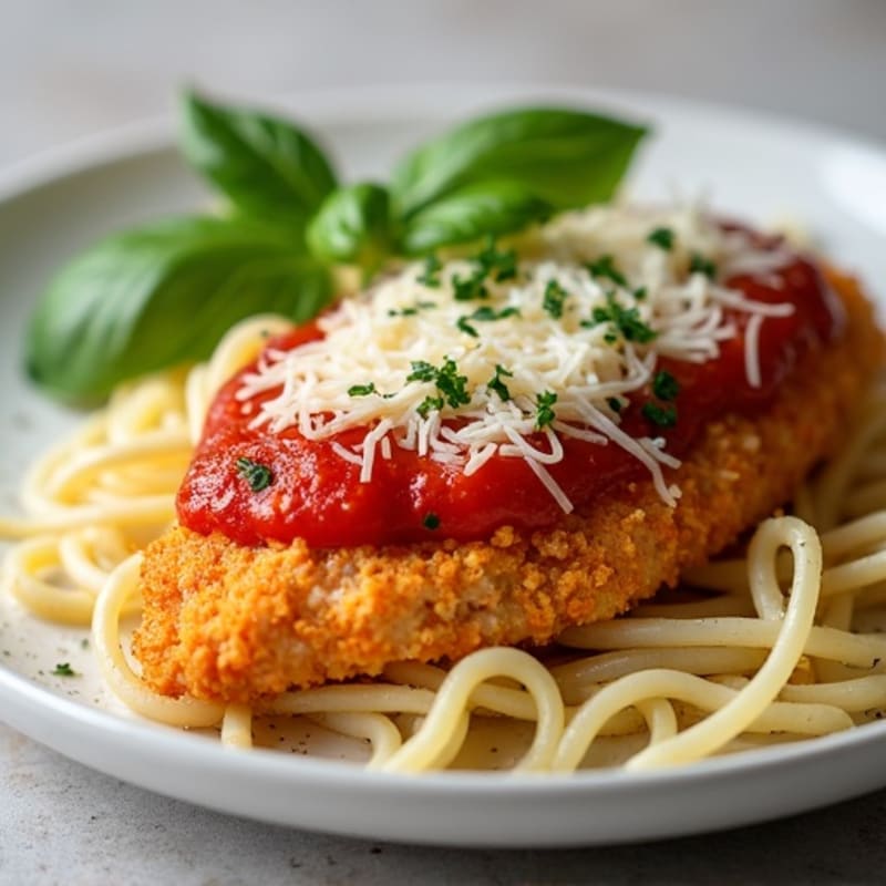 Healthy Crispy Chicken Parmesan