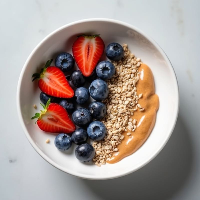 Silky Greek Yogurt Bowl with Hemp Seeds and Almond Butter